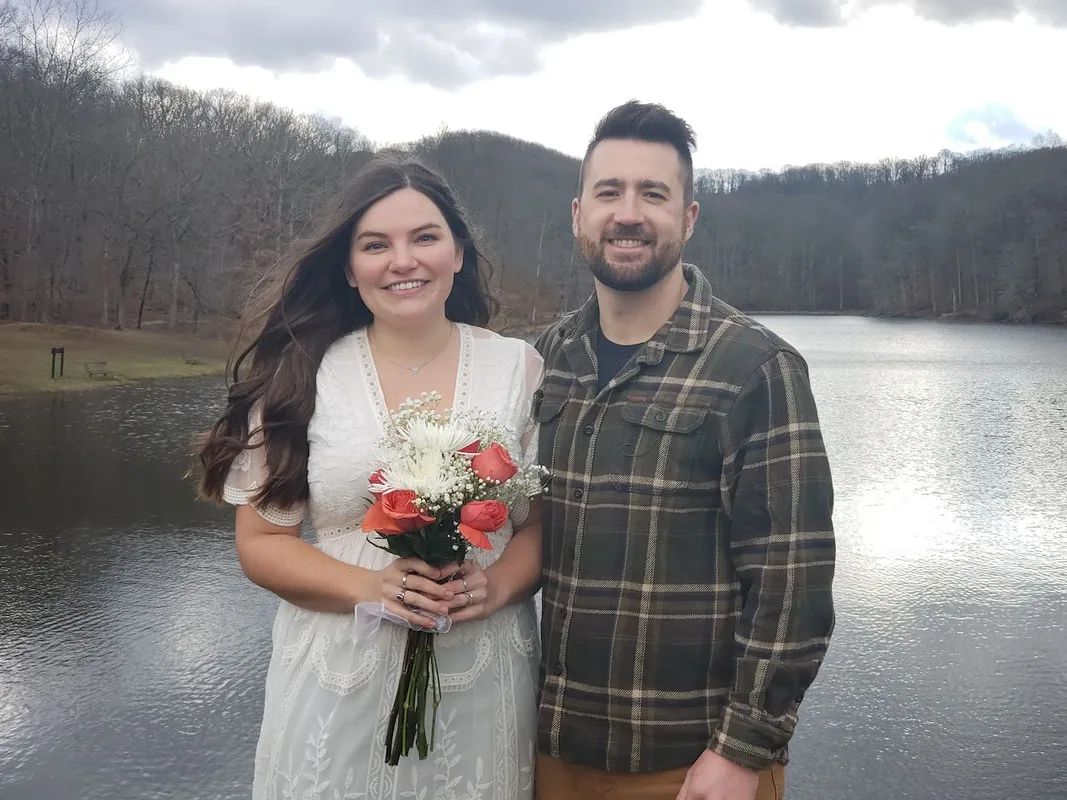 Elope in Brown County, Indiana.  Marry Me In Indy! LLC. Indianapolis Wedding Officiant Services.Picture